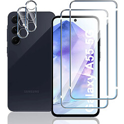 Verres Trempes et Protections Camera Arriere Transparent X2 Pour Samsung Galaxy A55 Little Boutik©