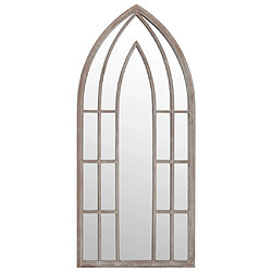 vidaXL Miroir de jardin Sable 100x45cm Fer pour utilisation extérieure