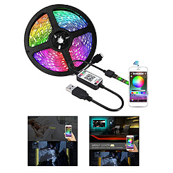 Bande LED Lumières Rétroéclairage TV 1/2/3/4 / 5M RVB USB Changement De Couleur 5 Mètres pas cher