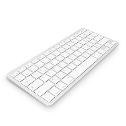 Avizar Clavier Bluetooth sans fil AZERTY Mécanisme à ciseaux Temps réponse 0.2s Blanc