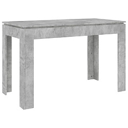 Maison Chic Table de salle à manger,Table à dîner Gris béton 120 x 60 x 76 cm Aggloméré -GKD72804