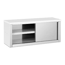 Helloshop26 Armoire murale en inox acier inoxydable armoire murale avec portes coulissantes armoire murale de cuisine armoire suspendue en inox 1 200 x 400 x 500 mm capacité de charge de 65 kg 14_0005006