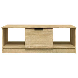 Avis Maison Chic Table basse,Table Console Table d'appoint, Table pour salon chêne sonoma 102x50x36 cm bois d'ingénierie -MN30240