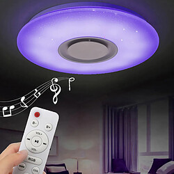 Avis Plafonnier musical à LED RVB 62W à gradation Bluetooth pour smartphone APP Télécommande IR 230V