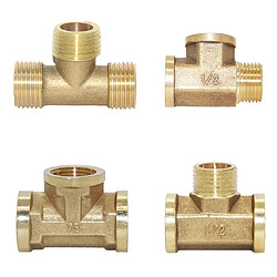 Avis Tuyau en laiton 1/2 '' Connecteur coupleur fileté 3 voies dn15 # 1 tout mâle