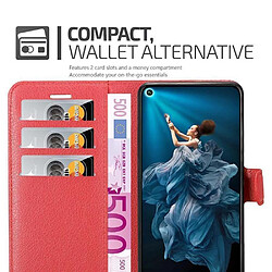 Avis Cadorabo Coque Honor 20 / 20S / Huawei NOVA 5T Etui en Rouge