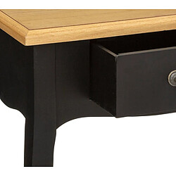 Avis Pegane Table de chevet / Table de nuit coloris noir - Longueur 47,1 x Profondeur 30 x Hauteur 65,5 cm