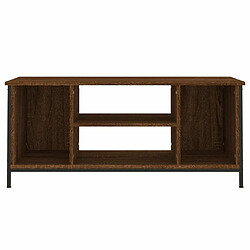 Maison Chic Meuble TV scandinave - Banc TV pour salon chêne marron 102x35x45 cm bois d'ingénierie -MN75370 pas cher