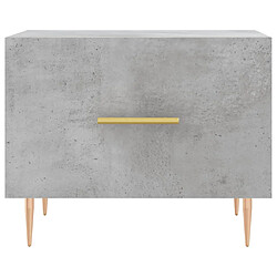 Acheter vidaXL Table basse gris béton 50x50x40 cm bois d'ingénierie