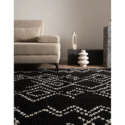 Hadorn Tapis shaggy 185x125 noir Frauenfeld Classic