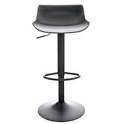 Decoshop26 Lot de 2 tabourets de bar pivotant design moderne plastique noir 10_0000317