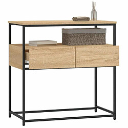 Acheter Maison Chic Table console | Meuble d'entrée | Table d'appoint chêne sonoma 75x40x75 cm bois d'ingénierie -GKD77909