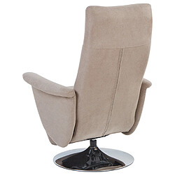 Beliani Fauteuil PRIME Tissu Taupe pas cher