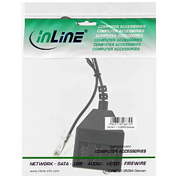 Avis Adaptateur câble TAE, InLine®, RJ45 mâle sur prise TAE N/F/N, 20cm