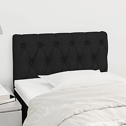 vidaXL Tête de lit Noir 80x7x78/88 cm Tissu