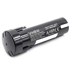 vhbw NiMh batterie 1500mAh (2.4V) pour outil électrique outil Powertools Panasonic EY3652, EY3652DA, EY3652DR, EY503B, EY503BY, EY6220, EY6220B