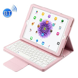 Wewoo Clavier QWERTY rose pour iPad Pro 9.7 pouces / Air 2 / Air séparable ABS Bluetooth + Litchi Texture horizontale Flip étui en cuir avec support