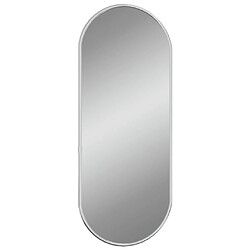 Avis Maison Chic Miroir mural | Miroir Décoration pour Maison Salle de Bain Argenté 0x20 cm Ovale -GKD28326