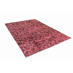 Vidal Tapis de laine 294x169 rose Vintage Royal pas cher