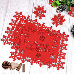 Universal Dîner de Noël Coussin 8-Pièce Table à manger et boisson Coaster 8 Piece Table de table de Noël, table à manger lavée Set 8 pièces pas cher