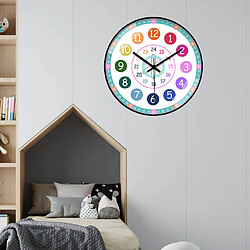 horloge murale enfants salle de classe chambres salon pas cher