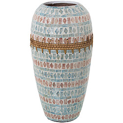 Vase Alexandra House Living Nacre noire 21 x 21 x 43 cm