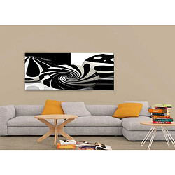 EPIKASA Impression sur Toile Marbres, Noir, Polyester, 100x3x70 cm