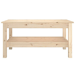 Avis ComfortXL Table Basse 80x50x40 Cm Bois Massif De Pin