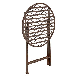 Set de Bistrot Biella pour Jardin Métal Bronze [en.casa] pas cher