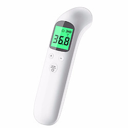 Thermomètre frontal sans contact infrarouge numérique ° F / C pour bébé adulte Blanc