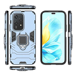 Htdmobiles Coque pour Honor 200 Lite 5G - housse etui rigide anti choc + verre trempe - BLEU FONCE