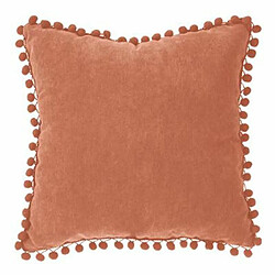 Coussin à Pompons Jao 40x40cm Terracotta