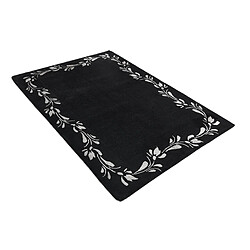 Vidal Tapis de laine 185x127 noir Darya