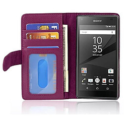 Cadorabo Coque Sony Xperia Z5 COMPACT Etui en Violet pas cher