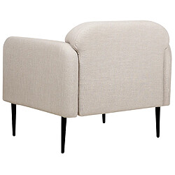 Beliani Fauteuil STOUBY Lin Taupe pas cher