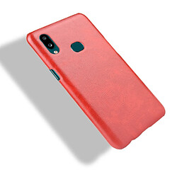 Acheter Wewoo Coque Rigide Pour Galaxy A10s antichoc Litchi PC + Etui PU Rouge