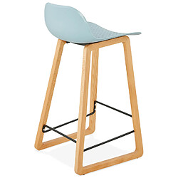 Acheter Alterego Tabouret snack mi-hauteur 'MAKI MINI' bleu style scandinave