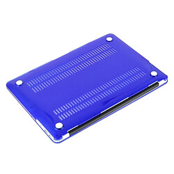 Wewoo Housse Étui bleu foncé pour Macbook Air 13,3 pouces Chapeau-Prince 3 en 1 Crystal Hard Shell de protection en plastique avec clavier de et prise de poussière de port pas cher