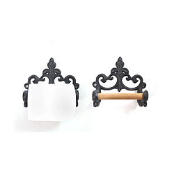 Acheter Universal Porte-papier toilette vin style américain suspendu vintage fer forgé étagère en papier crochet rack accessoires toilette salle de bains | Porte-papier (noir)