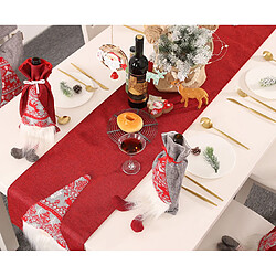 C356 Christmas Christmas Rudolph Table Runner Creative Creative Creative Decoration Tableau de table Tableau de la table Decoration Fournitures de la décoration