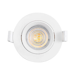 Avis BRAYTRON Lot de 10 Spots LED encastrables 3en1 rond blanc 7W IP20