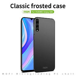 Wewoo Coque Pour Huawei Enjoy 10s Frosted PC Ultra-slim Hard Case Black