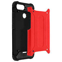 Avizar Coque Xiaomi Redmi 6A Defender II Protection Hybride Antichutes 1,80m Rouge pas cher