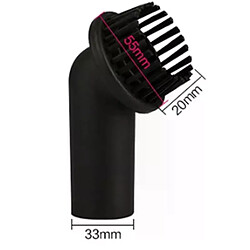 Brosse d'époussetage sous vide et outil de crevasse de rechange, fixation 33Mm pour Panasonic MC CA291 MC CG301 MC 3920 Hitachi 2 pièces