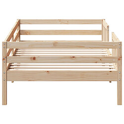 Acheter Vidaxl Cadre de lit 75x190 cm Bois de pin massif