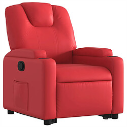 Avis vidaXL Fauteuil inclinable Rouge Similicuir