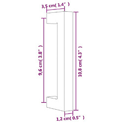 vidaXL Poignées d'armoire 20 pcs bronze 96 mm acier inoxydable pas cher