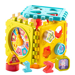 Puzzles en bois de Forme de Tri Activité de Jeu Cube Tôt Éducatif Jouet Développemental pour , 6 Ans Garçons et Filles à Développer Jouet