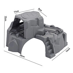 Acheter Train en bois Piste sur et sous Tunnel Pont Facile-Connecter Ferroviaire Compatible avec Train Jouets pour Garçons, Filles