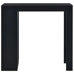 Avis Helloshop26 Table haute mange debout bar bistrot avec étagère noir 110 cm 0902055